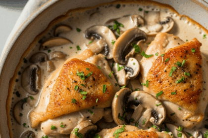 Creamy Baked Mushroom Chicken: Comfort Food Made Simple 100%