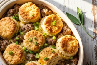 Epic Hearty Biscuits and Gravy Casserole: Comfort in Every Bite