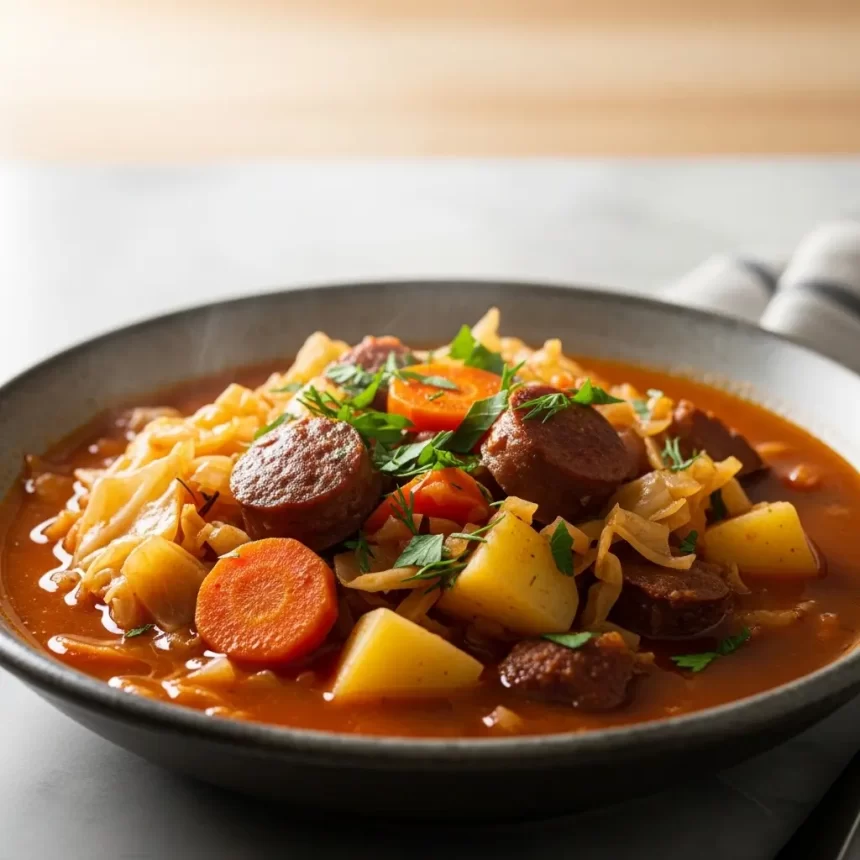 Hearty Cabbage Stew: A Comforting Bowl of Nutrient-Rich Flavor