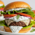 Savory Lamb Burgers with Delicious Creamy Tzatziki Twist Recipe