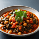 Hearty Southern Chickpea & Collard Green Stew Delight