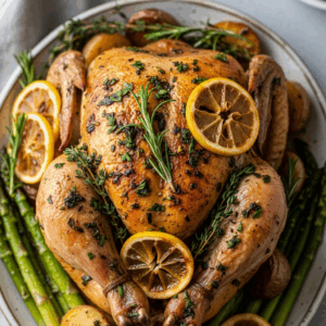 Zesty Lemon Herb Roasted Chicken: A Flavorful Delight