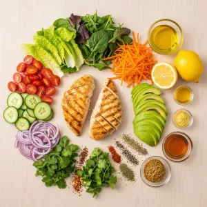 Ultimate Zesty Grilled Chicken Salad with Honey Mustard Twist