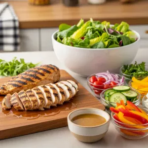 Ultimate Zesty Grilled Chicken Salad with Honey Mustard Twist