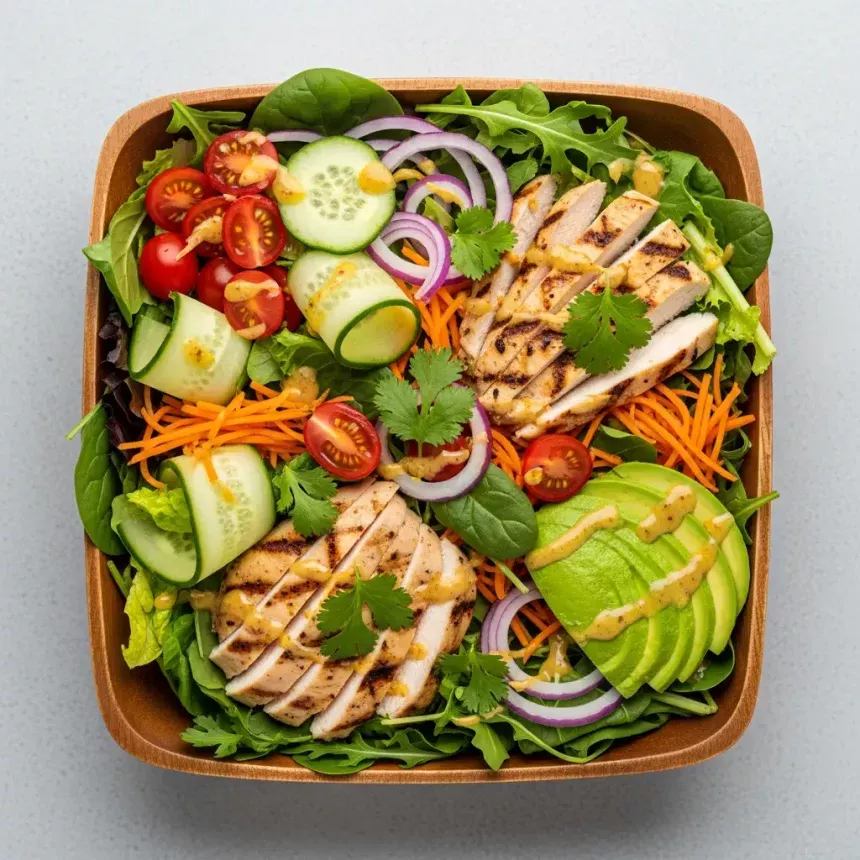 Ultimate Zesty Grilled Chicken Salad with Honey Mustard Twist