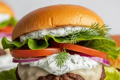 Savory Lamb Burgers with Delicious Creamy Tzatziki Twist Recipe