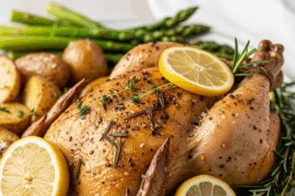 Zesty Lemon Herb Roasted Chicken: A Flavorful Delight