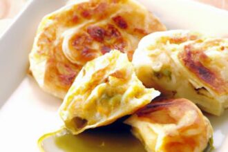 Roti Canai & Curry Dip: A Flaky Delight with Spicy Twist