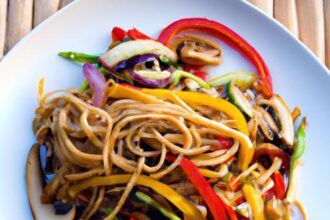 Wholesome Veggie Lo Mein: A Nutritious Noodle Delight