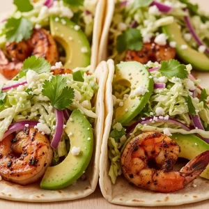 Spice Up Dinner: Blackened Shrimp Tacos with Creamy Avocado Slaw