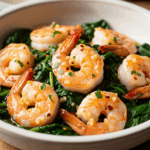 Garlic-Kissed Shrimp & Spinach: A Sautéed Delight Unveiled