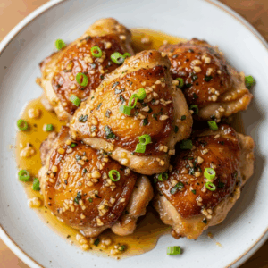 Golden Honey Garlic Chicken Thighs: A Flavorful Delight