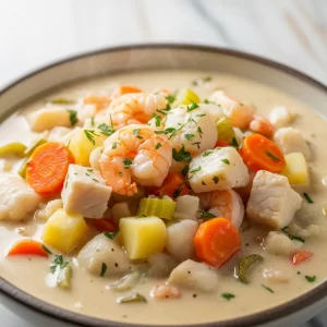Hearty Creamy Seafood Chowder: A Cozy Comfort Classic