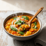 Warm Up Your Day with Hearty Curried Lentil Soup Delight