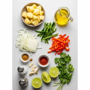 Savoring Mexican Potatoes: A Flavorful Onion and Pepper Mix