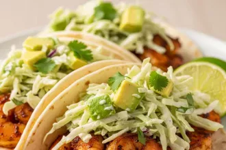Spice Up Dinner: Blackened Shrimp Tacos with Creamy Avocado Slaw