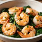 Garlic-Kissed Shrimp & Spinach: A Sautéed Delight Unveiled