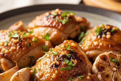 Golden Honey Garlic Chicken Thighs: A Flavorful Delight