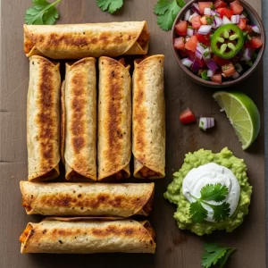 Crispy Air Fryer Chicken Taquitos: Quick Flautas Delight