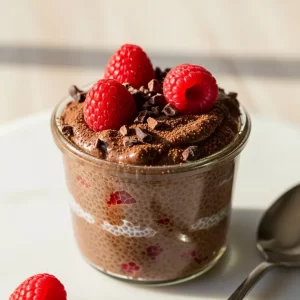 Decadent Chocolate Chia Pudding Made with Almond Milk