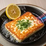 Sizzling Saganaki: Greece’s Golden Pan-Fried Cheese Delight