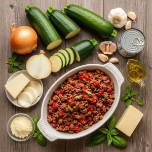 Hearty Ground Beef and Zucchini Casserole: A Flavorful Twist
