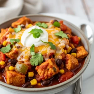 Hearty Crockpot Chicken Enchilada Chili: Flavor Meets Ease
