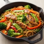 One-Skillet Chicken Lo Mein: Quick Veggie-Packed Delight
