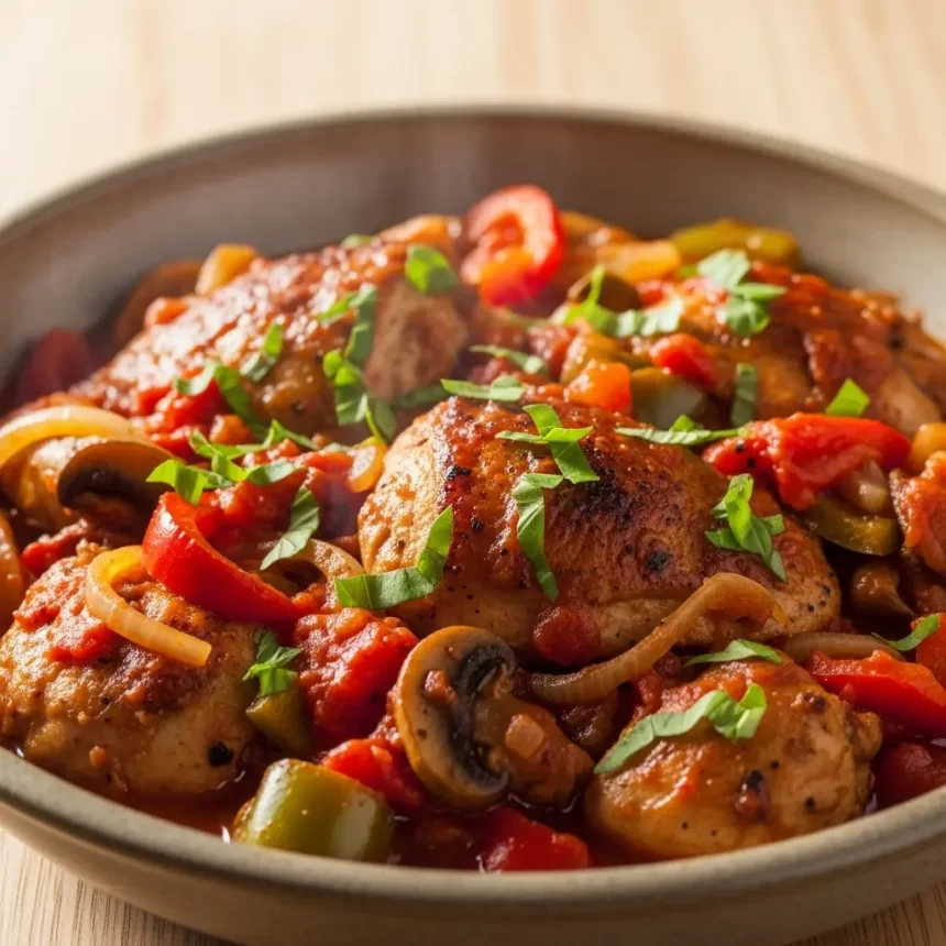 Rustic Southern-Style Chicken Cacciatore: A Flavorful Twist
