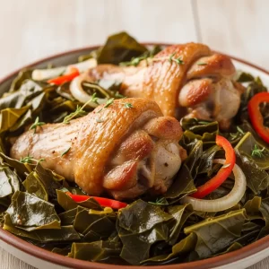 Smoky Collard Greens with Turkey Wings: A Southern Classic