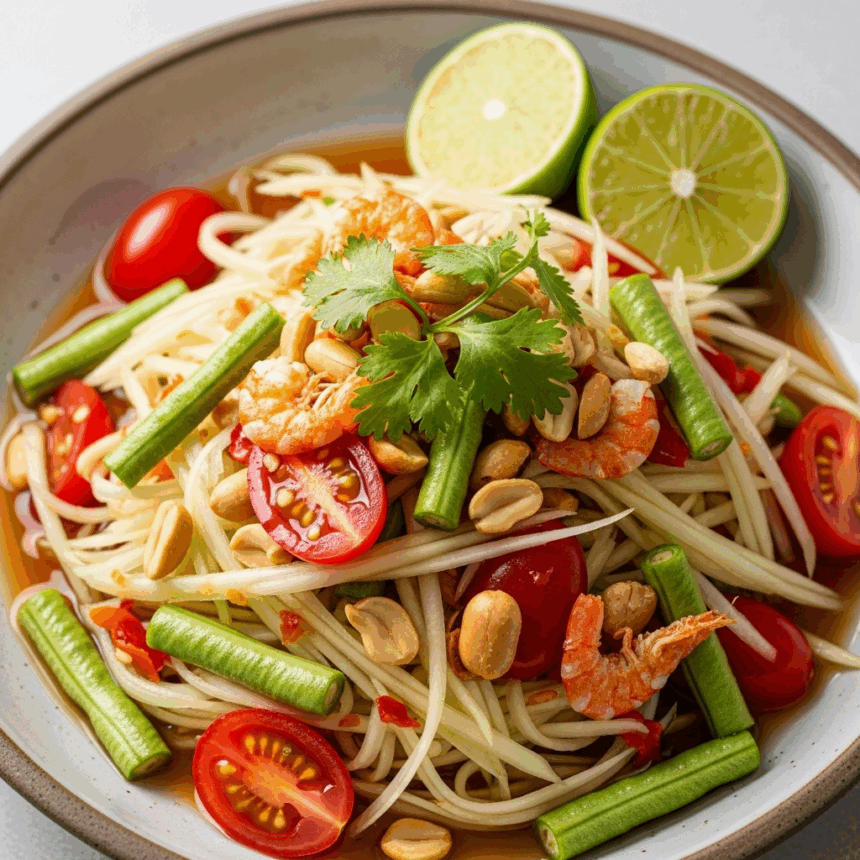 Som Tum Secrets: Exploring Thailand’s Zesty Green Papaya Salad