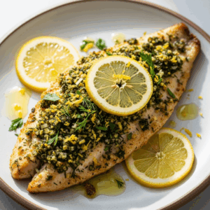 Zesty Baked Tilapia: Lemon Garlic Herb Crust Delight