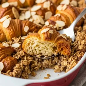 Almond Croissant Baked Oatmeal: A Cozy Twist on Breakfast