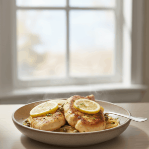Zesty Chicken Piccata with Lemon & Capers-NoZesty Chicken Piccata with Lemon & Capers-No Wine Needed Wine Needed