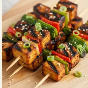 Savor the Flavor: Grilled Teriyaki Tofu Skewers Unveiled