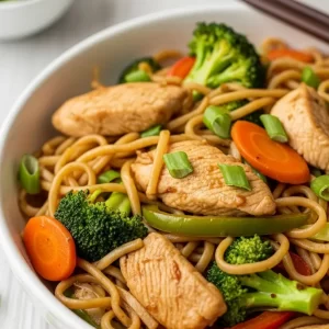 One-Skillet Chicken Lo Mein: Quick Veggie-Packed Delight