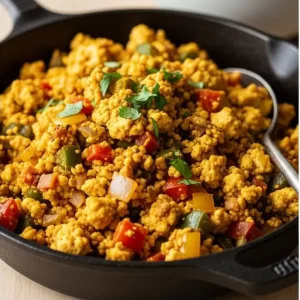 Sunrise Delight: Vegan Southern Tofu Scramble Recipe