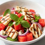 Refreshing Halloumi & Watermelon Salad with Mint Twist