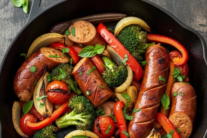 One-Pan Chicken Sausage and Veggies: Easy, Healthy Feast