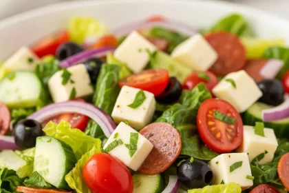 Zesty Italian Chopped Salad with Bright Lemon Vinaigrette
