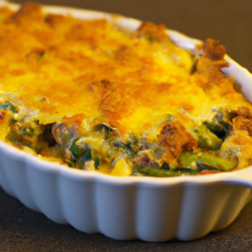 Cheesy Chicken & Broccoli Casserole with Crispy Crumb Top