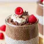 Decadent Chocolate Chia Pudding Made with Almond Milk