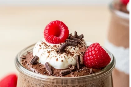 Decadent Chocolate Chia Pudding Made with Almond Milk