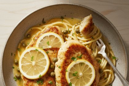Zesty Chicken Piccata with Lemon & Capers-No Wine Needed