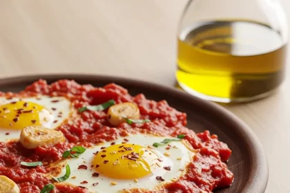Eggs in Purgatory: A Fiery Twist on Baked Tomato Eggs