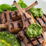 Savor the Flavor: Grilled Lamb Chops with Fresh Mint Pesto