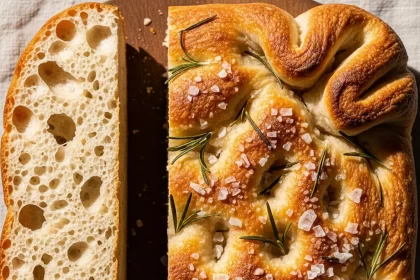 Golden Focaccia: Rosemary & Sea Salt Delight Unveiled