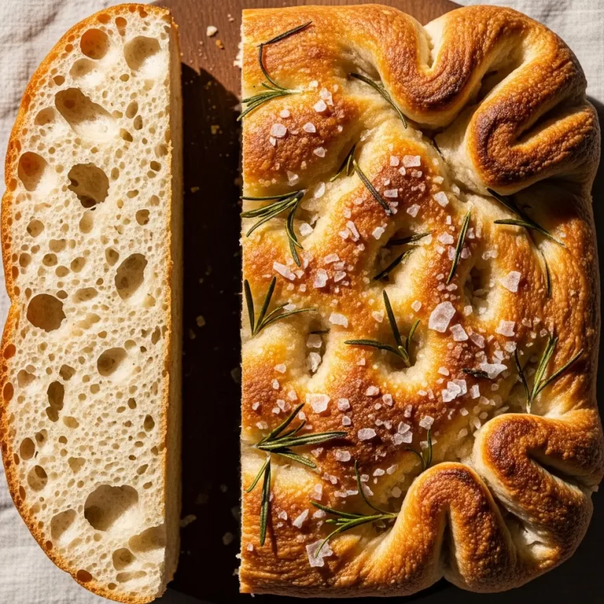 Golden Focaccia: Rosemary & Sea Salt Delight Unveiled