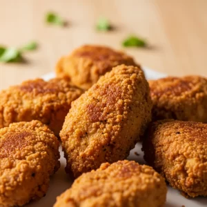 Crispy Vegan Southern “Chicken” Delight Made with Tofu