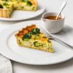 Deliciously Light: Crustless Broccoli & Cheddar Quiche Recipe